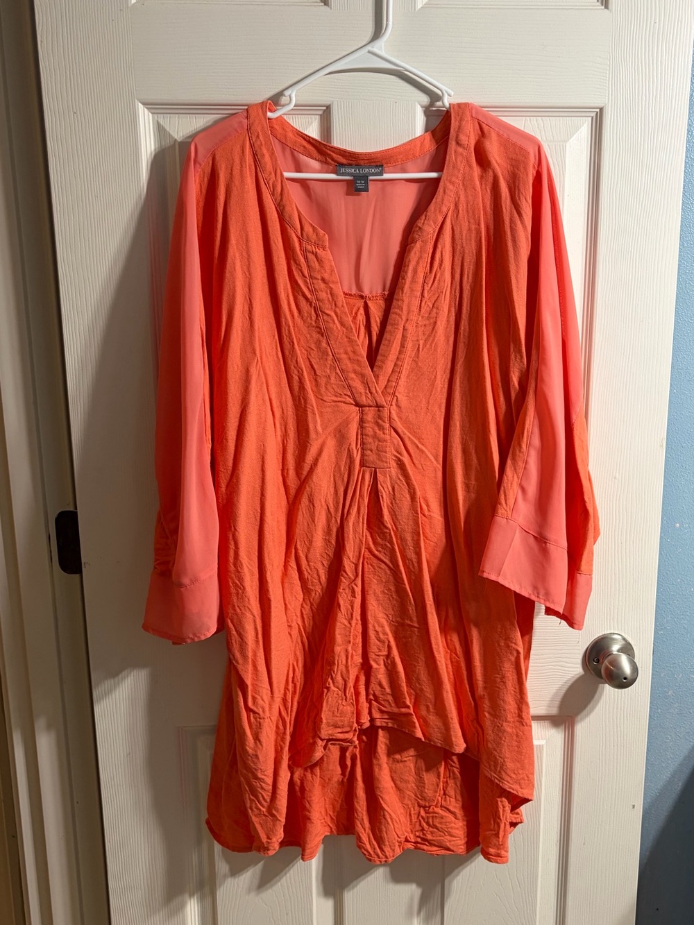 Jessica London Coral V-Neck Tunic